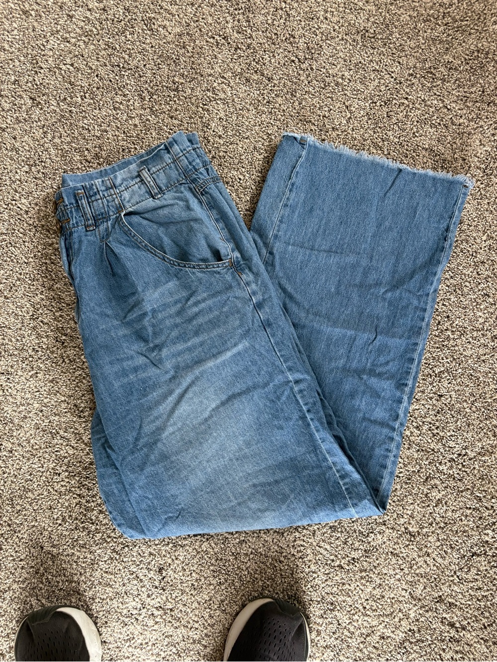 Maurices Light Blue Wide Leg High-Rise Jeans